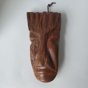 Wooden Carved Face Wall Mask Wall Hanging